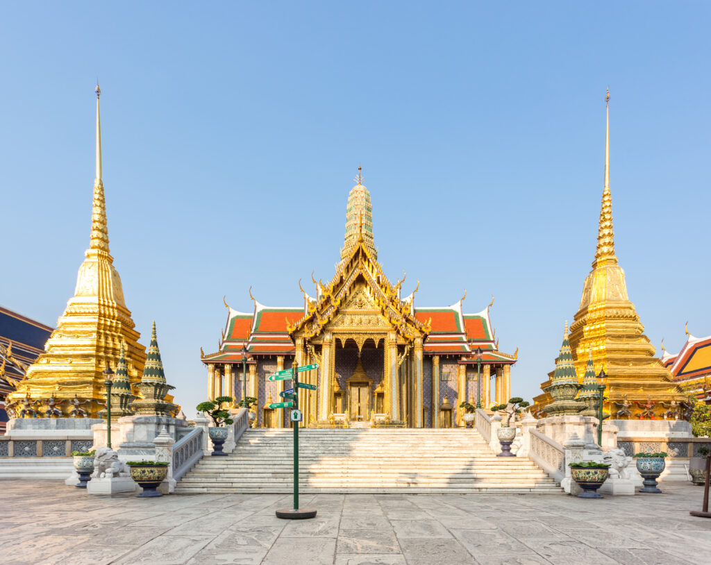 Wat Phra Kaew inside the Grand Palace complex
